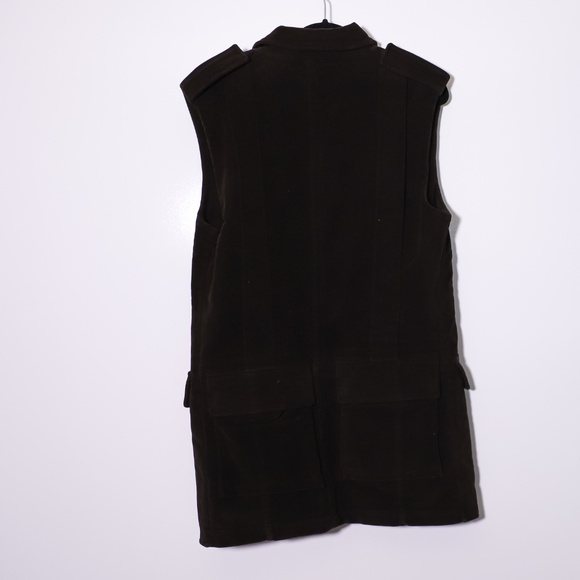 Ann Demeulemeester Men's Cotton Velvet Velour Sleeveless Collared Jacket Vest L - Picture 5 of 5